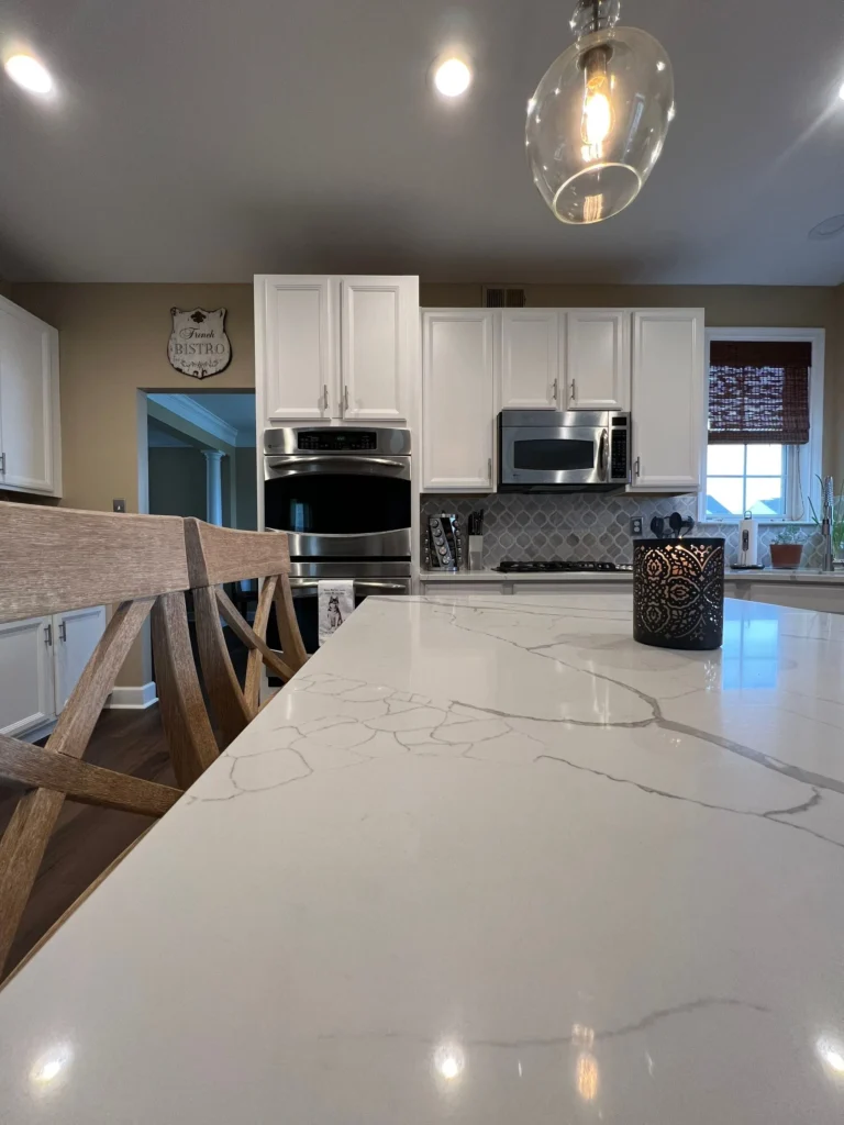 remodeled kitchen with new countertop